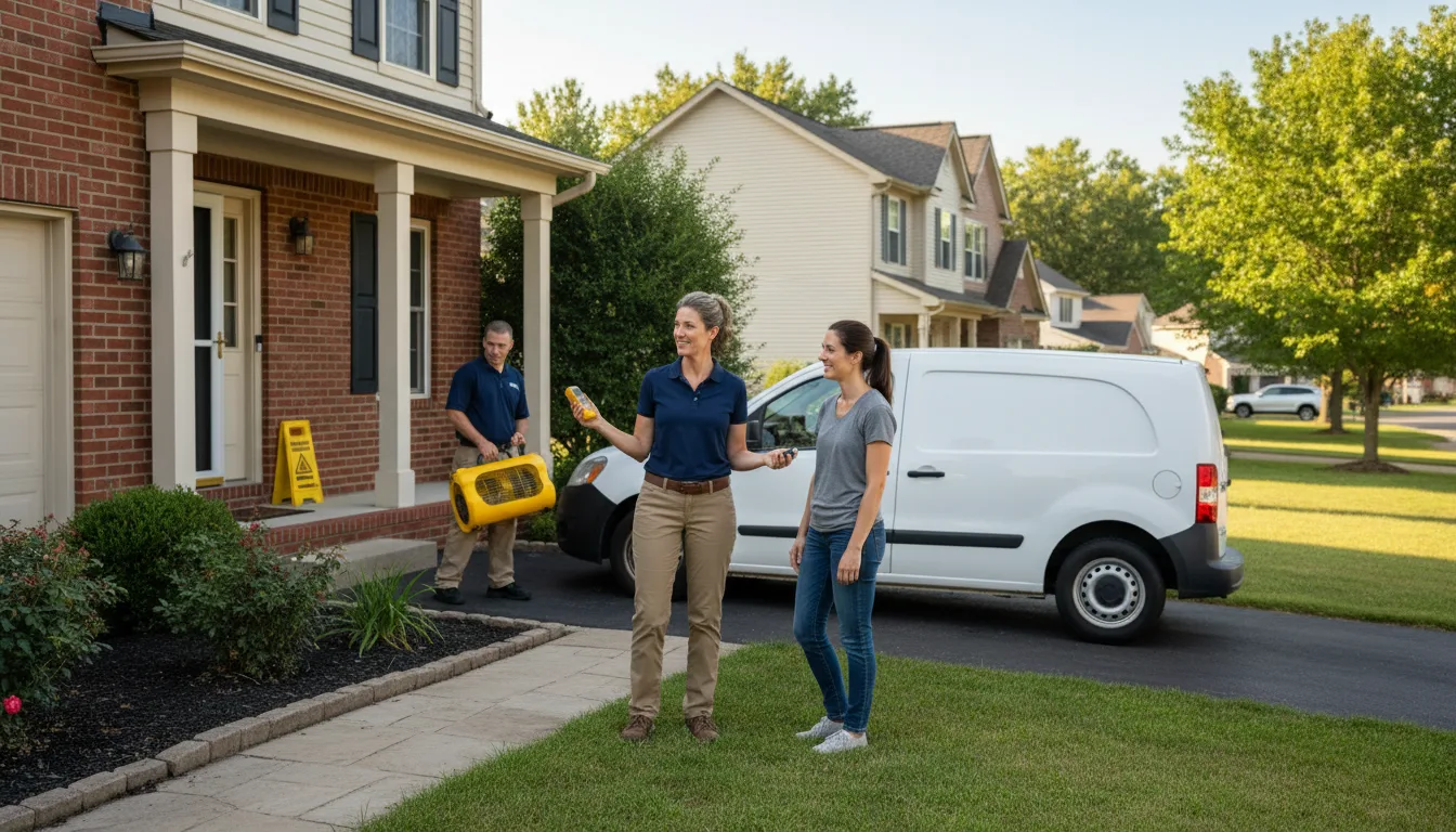 Residential water damage restoration in Mccoy, CO